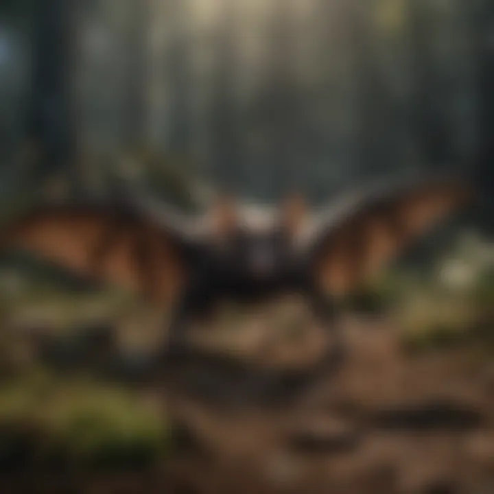 A historical depiction of bats in folklore and myth