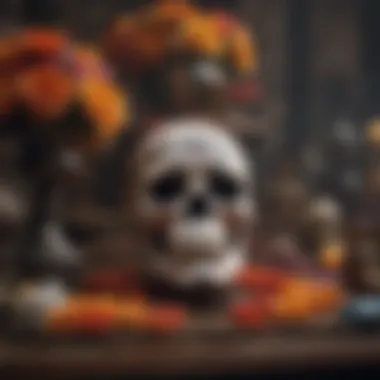 Elaborate Day of the Dead Altar Display Alters and Offerings at Day of the Dead