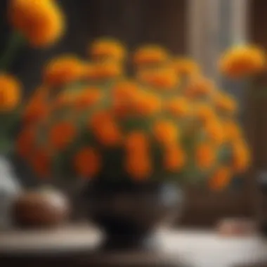 Vibrant Marigold Flower Decor Marigold Flower Arrangements at Day of the Dead