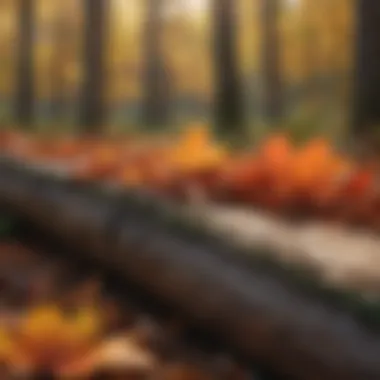 Intricate Colors of Autumn in a Deciduous Forest Vibrant Autumn Foliage in Deciduous Forest