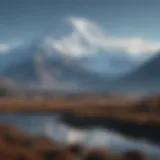 Majestic peaks of Denali under a clear blue sky