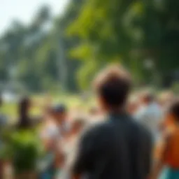 A vibrant Earth Day celebration showcasing community involvement.