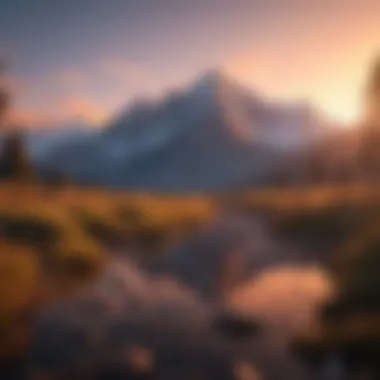 Majestic Mountain Peaks at Sunset