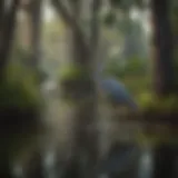 Vibrant wetlands teeming with diverse wildlife