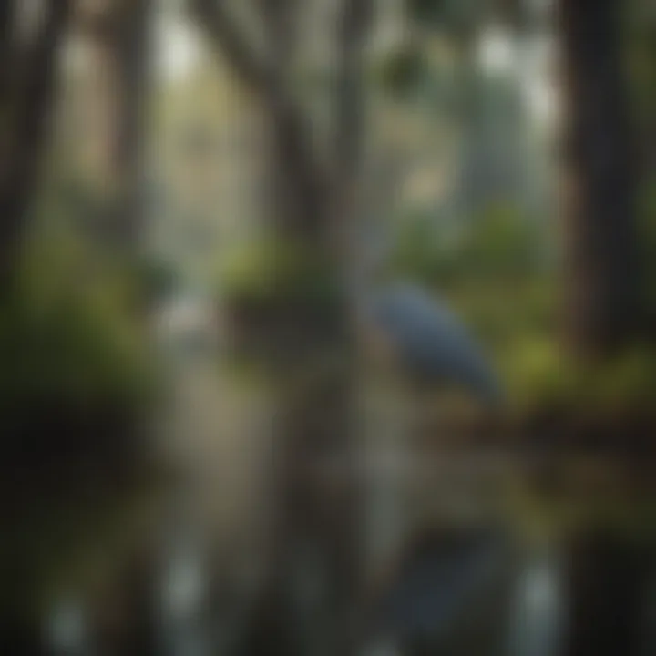 Vibrant wetlands teeming with diverse wildlife