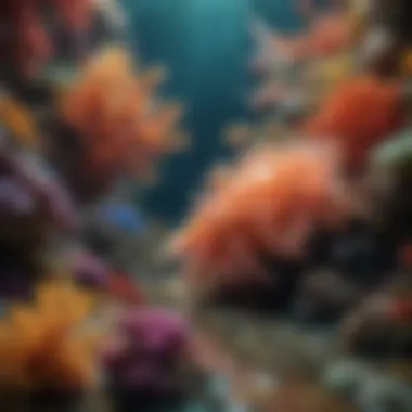 Vibrant Marine Life in Coral Reefs Colorful coral reefs teeming with diverse marine life