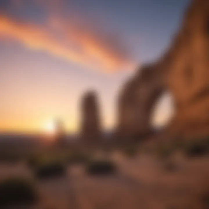 Sunset Silhouettes at Monument Rocks