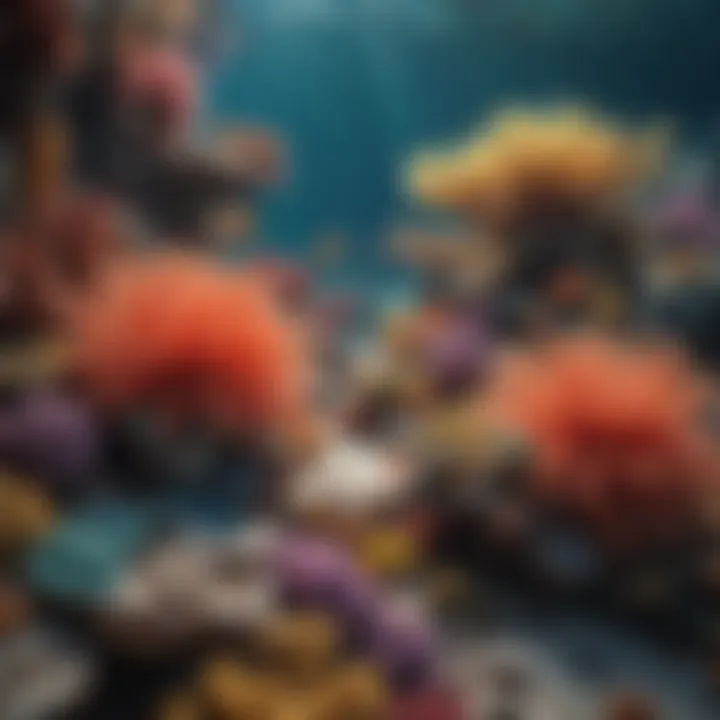 Colorful Coral Reef teeming with diverse marine species