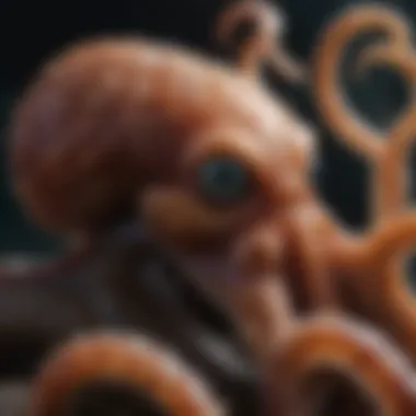 The Intriguing Beauty of the Octopus A close-up of a fascinating octopus showcasing its unique texture and colors