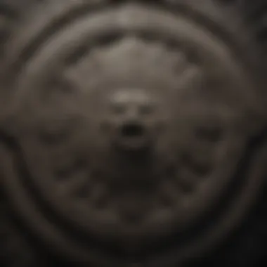 Intricate Aztec Calendar Stone Close-Up