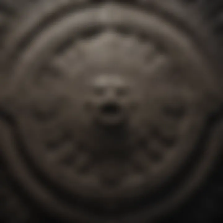 Intricate Aztec Calendar Stone Close-Up