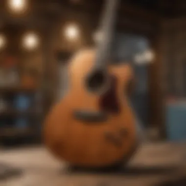 Artisan crafting handmade guitar in Nashville workshop