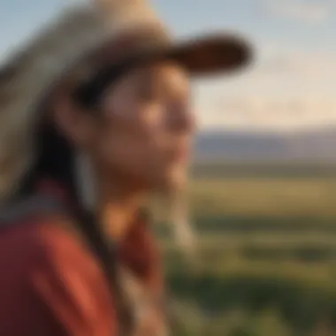 The Land and Its Native Heritage A scenic view of North Dakota's landscape intertwined with indigenous significance