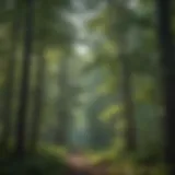 Lush Forest Canopy in Adirondack Wilderness