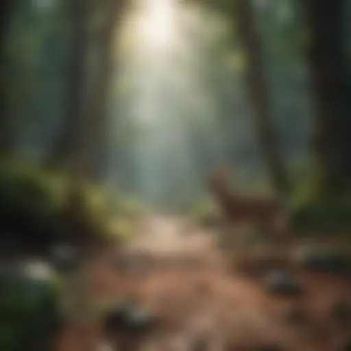 Nature-themed picture matching game interface