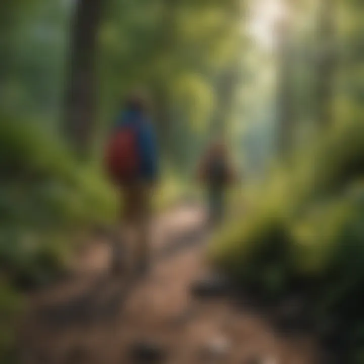 Children exploring nature in a vibrant New Hampshire park filled with diverse flora