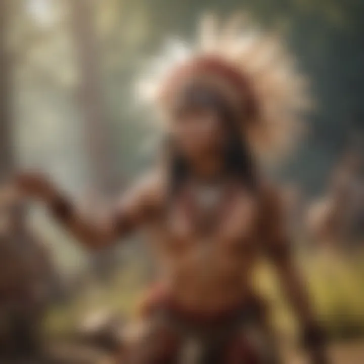Ceremonial dance reflecting the cultural richness of tribal communities