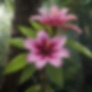 Exotic Amazon Tree flower in full bloom