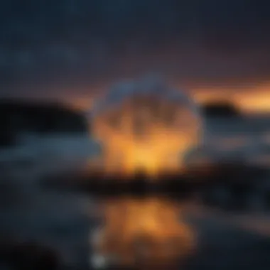 A bizarre natural phenomenon like bioluminescent waves