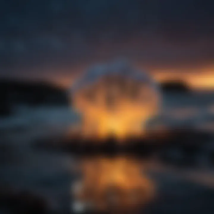 A bizarre natural phenomenon like bioluminescent waves