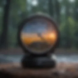 Colorful representation of different weather instruments