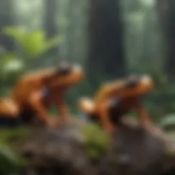 Colorful Poison Dart Frog Size Comparison