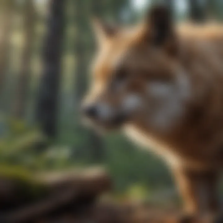 An engaging scene from an online spirit animal game showcasing gameplay mechanics