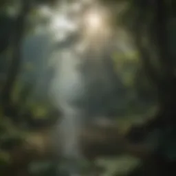 Lush canopy of the Amazon Rainforest teeming with life