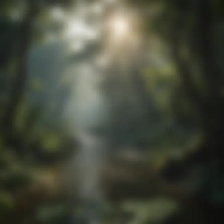 Lush canopy of the Amazon Rainforest teeming with life