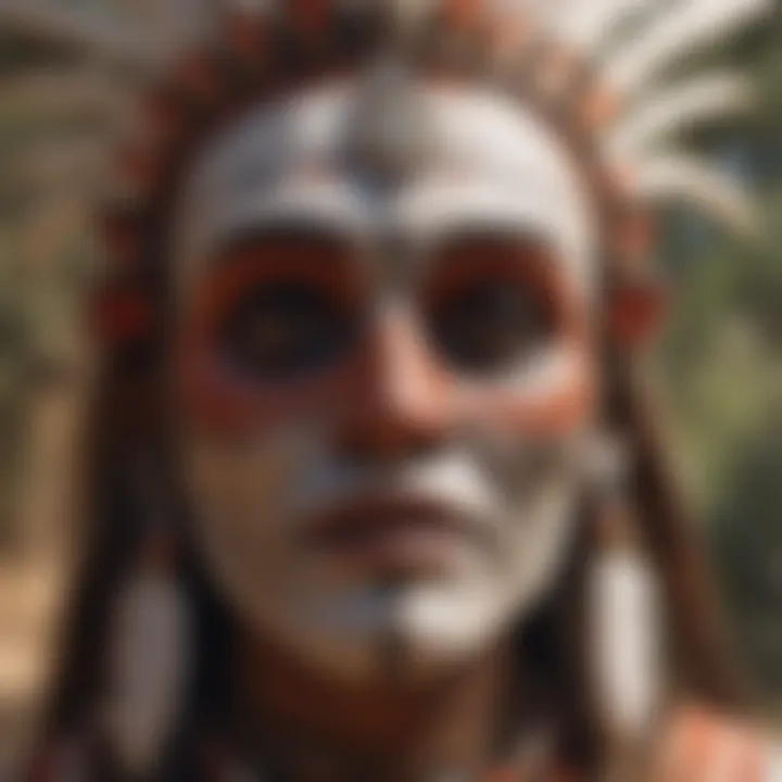 Traditional ceremonial mask used in rituals