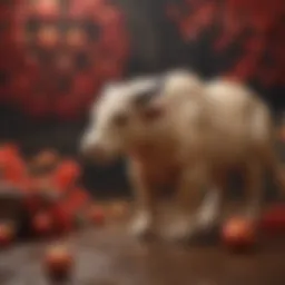 A vibrant representation of the twelve zodiac animals in Chinese culture