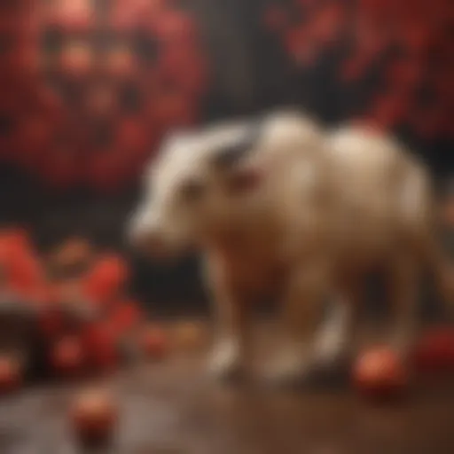 A vibrant representation of the twelve zodiac animals in Chinese culture