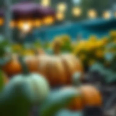Eco-friendly pumpkin decorations made from recycled materials