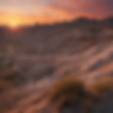 Captivating Sunset in the Badlands Stunning sunset over the rugged landscape of the Badlands, highlighting its natural beauty.