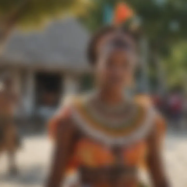 Cultural festival showcasing traditional music and dance in a Bahamian community