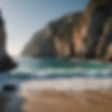 Scenic view of a Spanish coastline with cliffs and azure waters