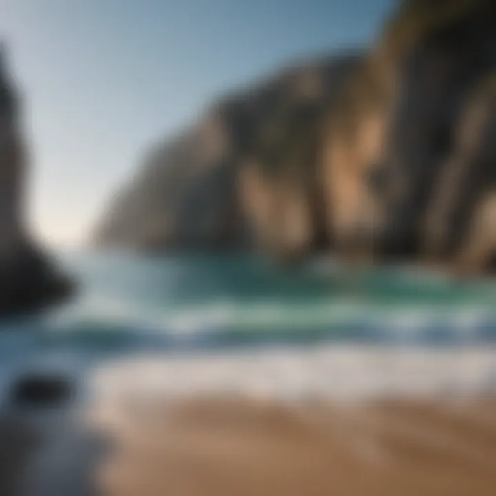 Scenic view of a Spanish coastline with cliffs and azure waters