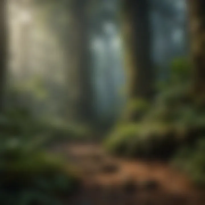 Understory layer with various species and unique adaptations
