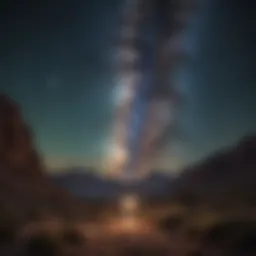 A stunning view of the Milky Way galaxy filled with vibrant stars and cosmic dust