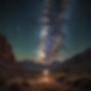 A stunning view of the Milky Way galaxy filled with vibrant stars and cosmic dust