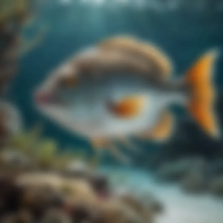 Underwater ecosystem showcasing diverse fish species