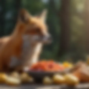 Variety of foods consumed by red foxes