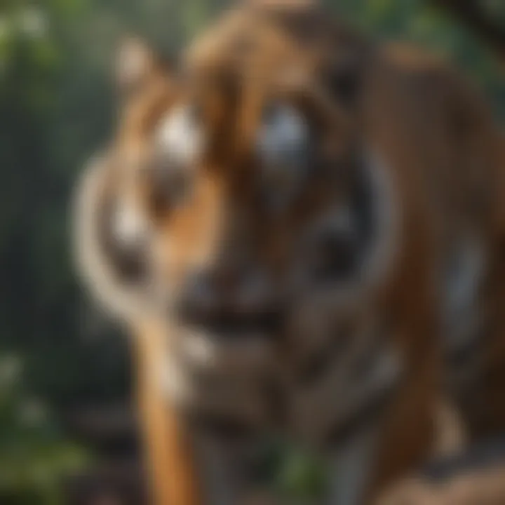 A majestic tiger in its natural habitat showcasing its powerful physique