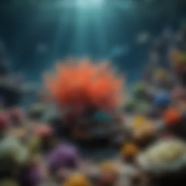 Vibrant Underwater Ecosystem Colorful coral reef teeming with diverse marine life