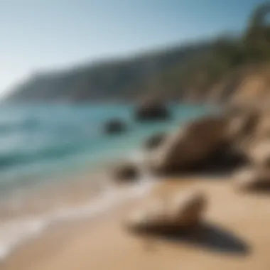 Stunning Mediterranean Coast Vibrant Mediterranean coastline with turquoise waters and golden sand.