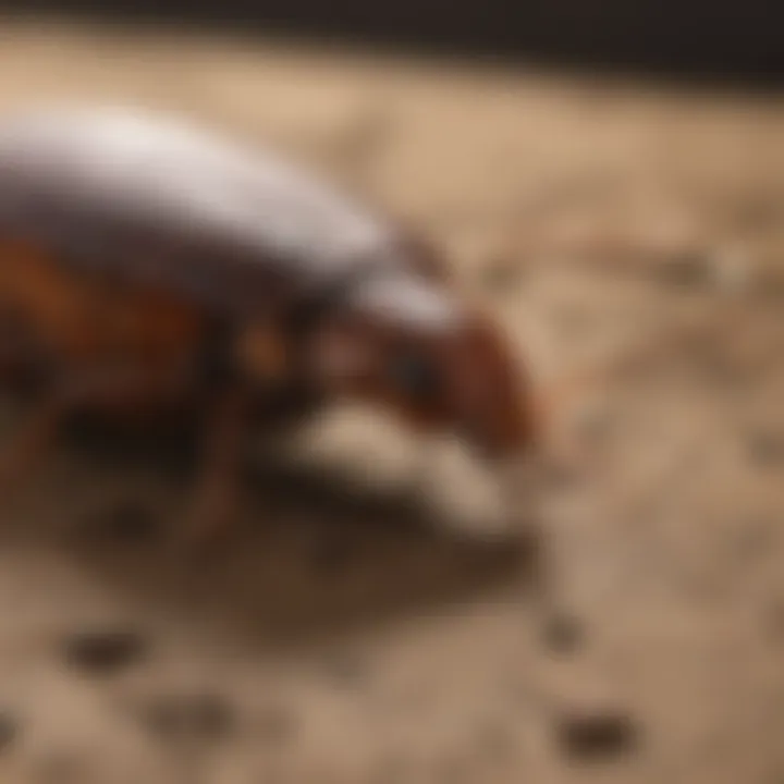 Diagram highlighting the unique adaptations of cockroaches for survival.