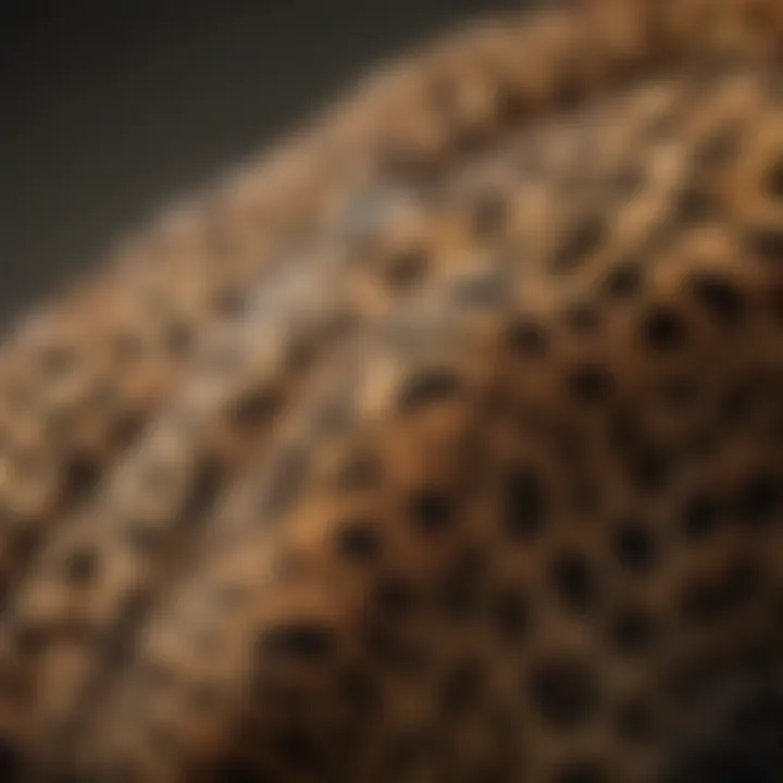 Close-up of a jaguar's striking coat and patterns