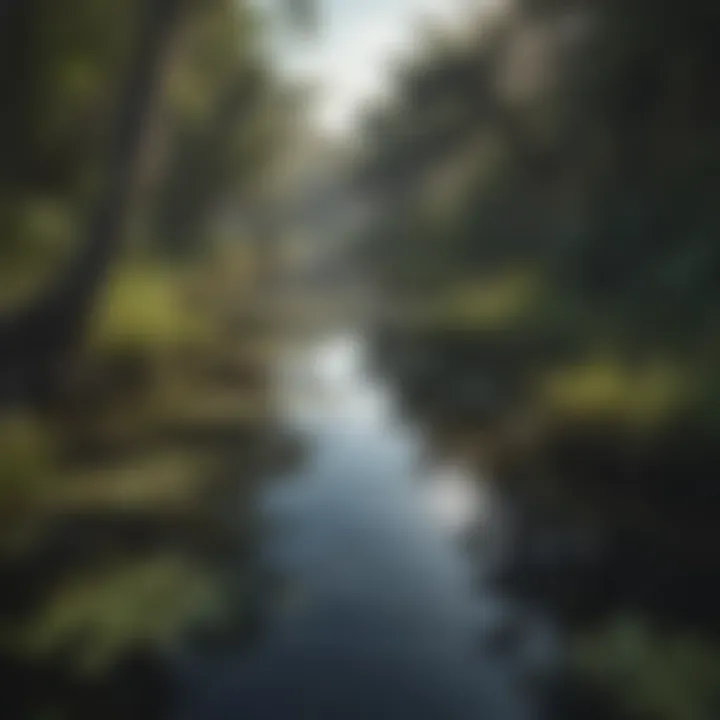 The diverse ecosystems of the Everglades, displaying lush wetlands and wildlife.