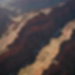 Aerial view of the Grand Canyon showcasing its majestic layers and vast expanse