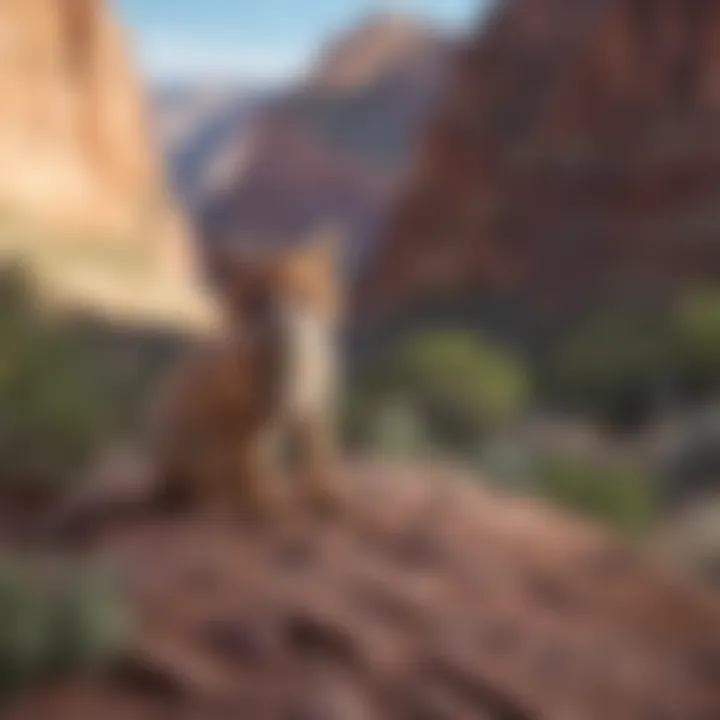 Diverse flora and fauna thriving in the Grand Canyon's ecosystem